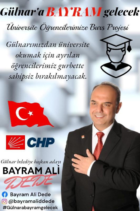 CHP Gülnar Belediye Başkan Adayı Bayram Ali Dede