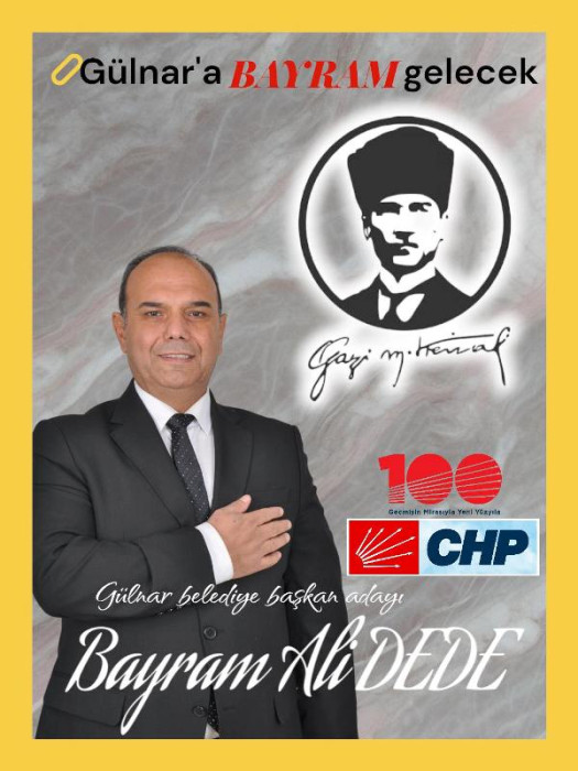 CHP Gülnar Belediye Başkan Adayı Bayram Ali Dede