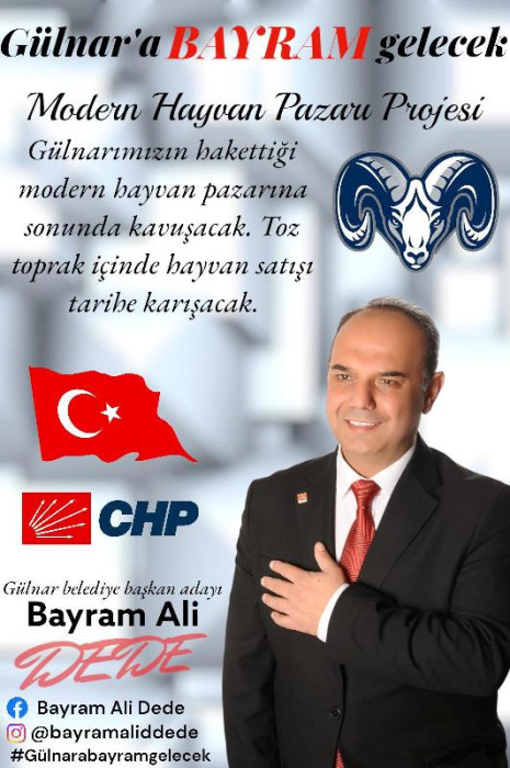 CHP Gülnar Belediye Başkan Adayı Bayram Ali Dede