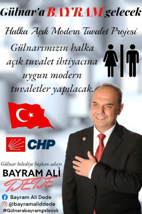 CHP Gülnar Belediye Başkan Adayı Bayram Ali Dede