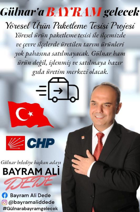 CHP Gülnar Belediye Başkan Adayı Bayram Ali Dede