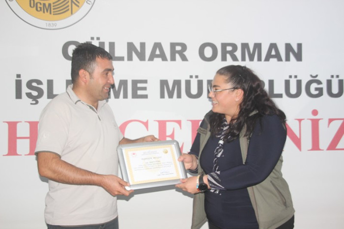 Gülnar Orman İşletme Müdürlüğünde Veda Yemeği Verildi