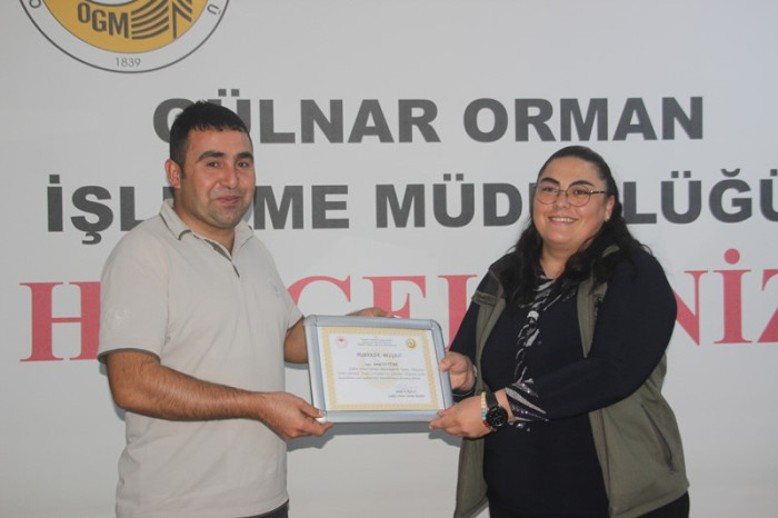 Gülnar Orman İşletme Müdürlüğünde Veda Yemeği Verildi
