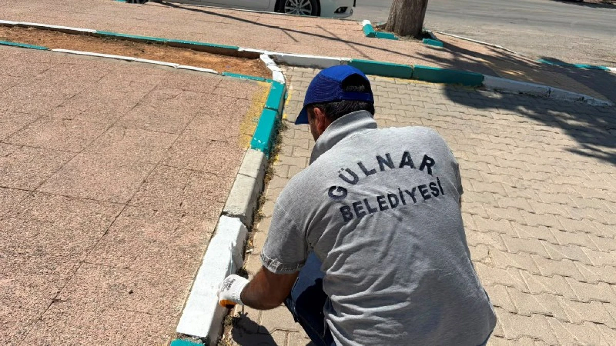 15 Ağustos Cumartesi sabahı G&uuml;lnar Belediyesi Temizlik İşleri M&uuml;d&uuml;rl&uuml;ğ&uuml; ekipleri sahada 
