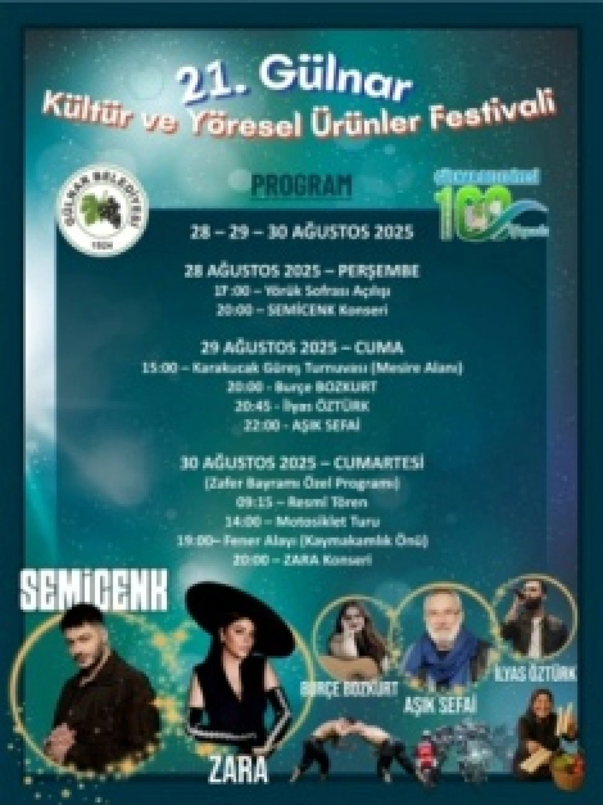 21. Gülnar Kültür ve Yöresel Ürün Festivali İçin Geri Sayım Başladı