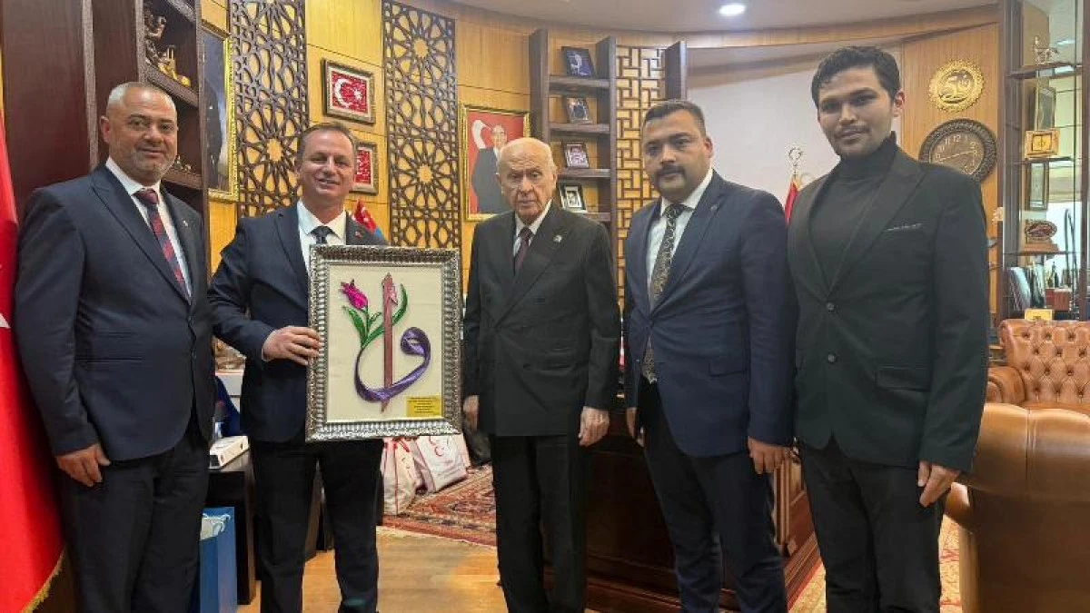 Başkan &Ouml;nge MHP Lideri Dr. Devlet Bah&ccedil;eli ile bir araya Geldi