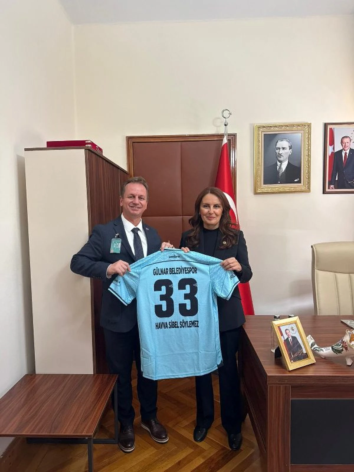 Başkan &Ouml;nge ve MHP İl&ccedil;e Başkanı Cerit Milletvekili S&ouml;ylemez'i Ziyaret etti