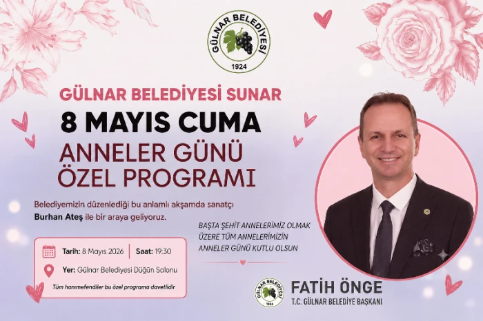 Başkan &Ouml;nge;Anneler G&uuml;n&uuml; Programımıza b&uuml;t&uuml;n Hanımefendiler Davetlidir