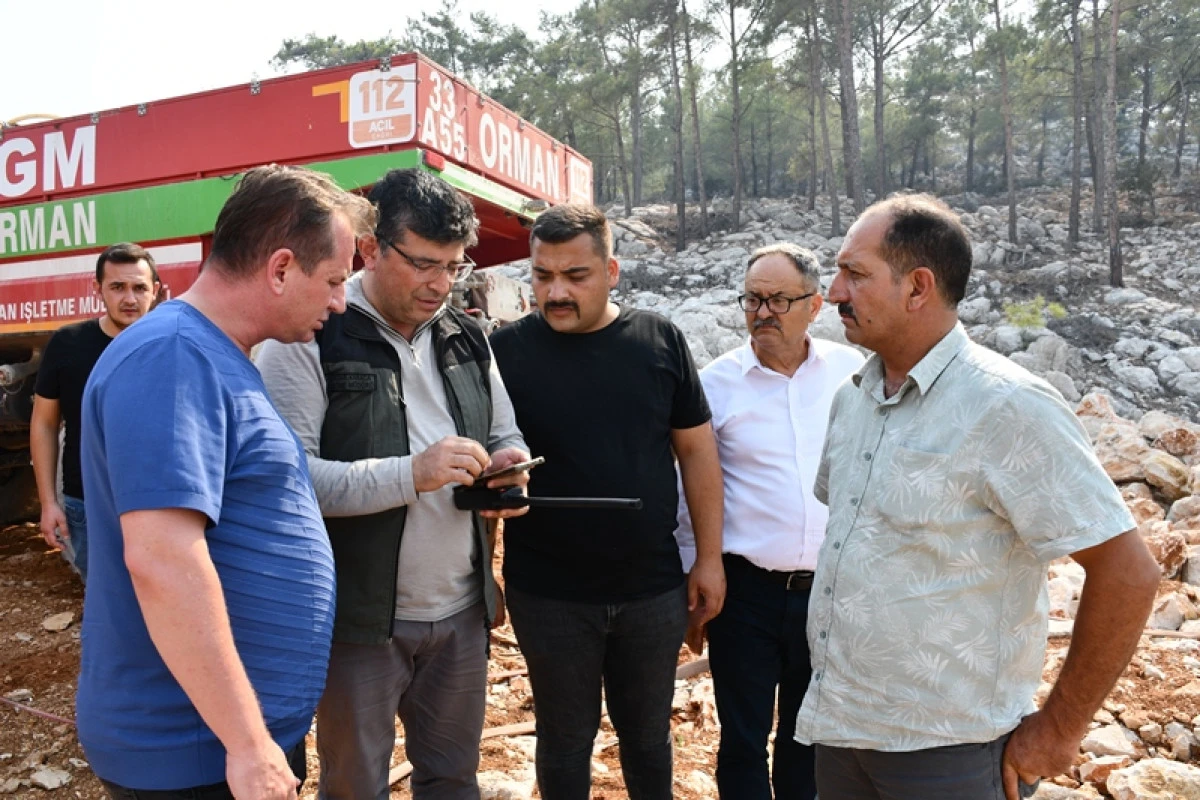 Başkan Önge'den Silifke'deki Yangın Bölgesine Destek