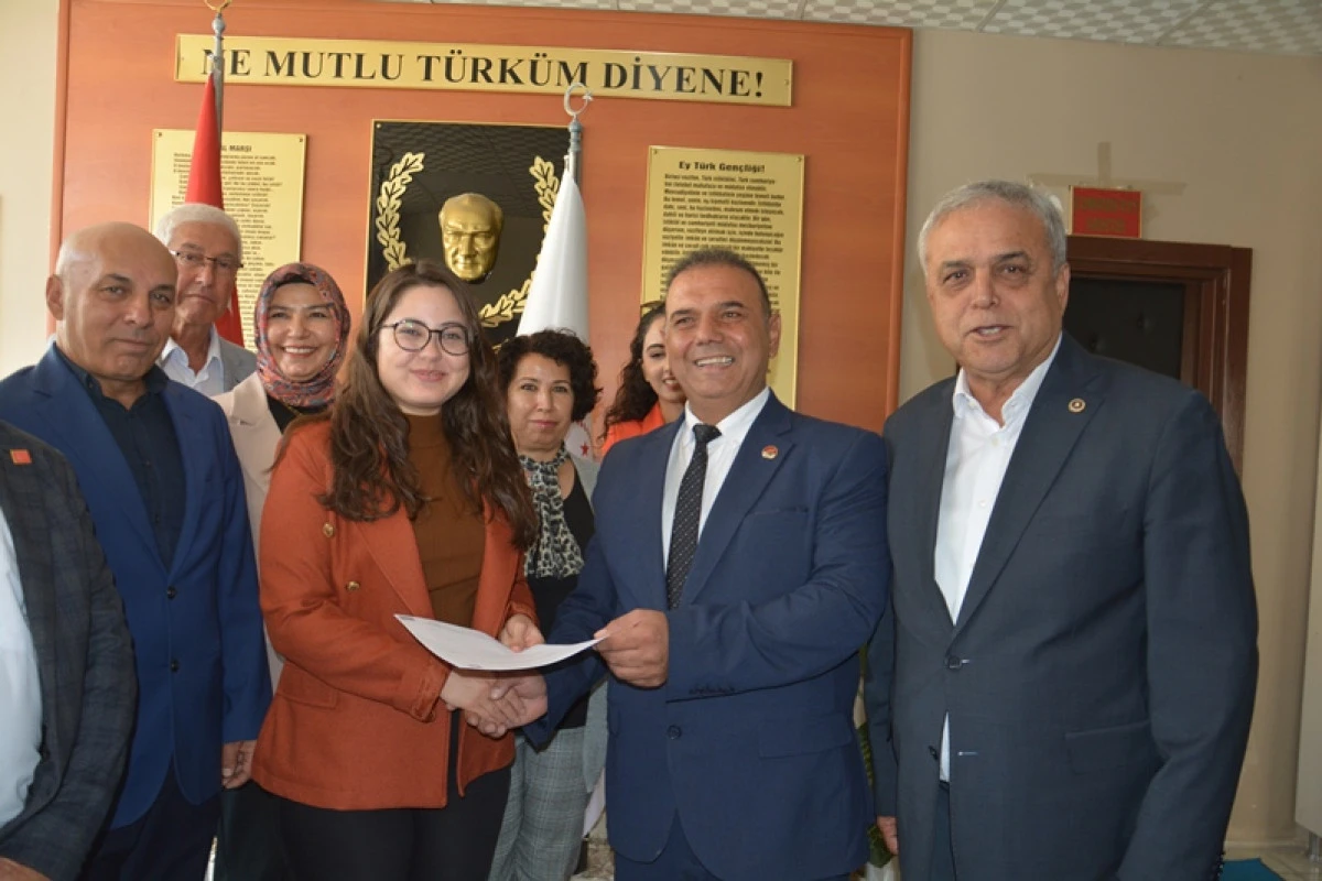 CHP Gülnar İlçe Başkanı Bayram Ali Dede Görevine Başladı