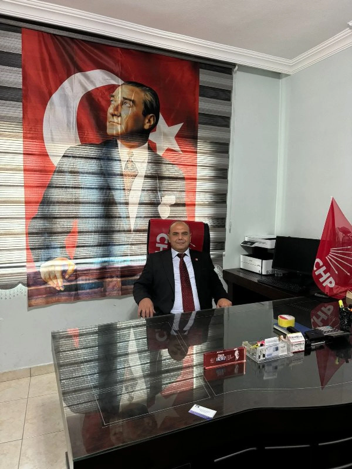 CHP G&uuml;lnar İl&ccedil;e Başkanı Bayram Ali Dede'nin 29 Ekim Cumhuriyet Bayramı Mesajı