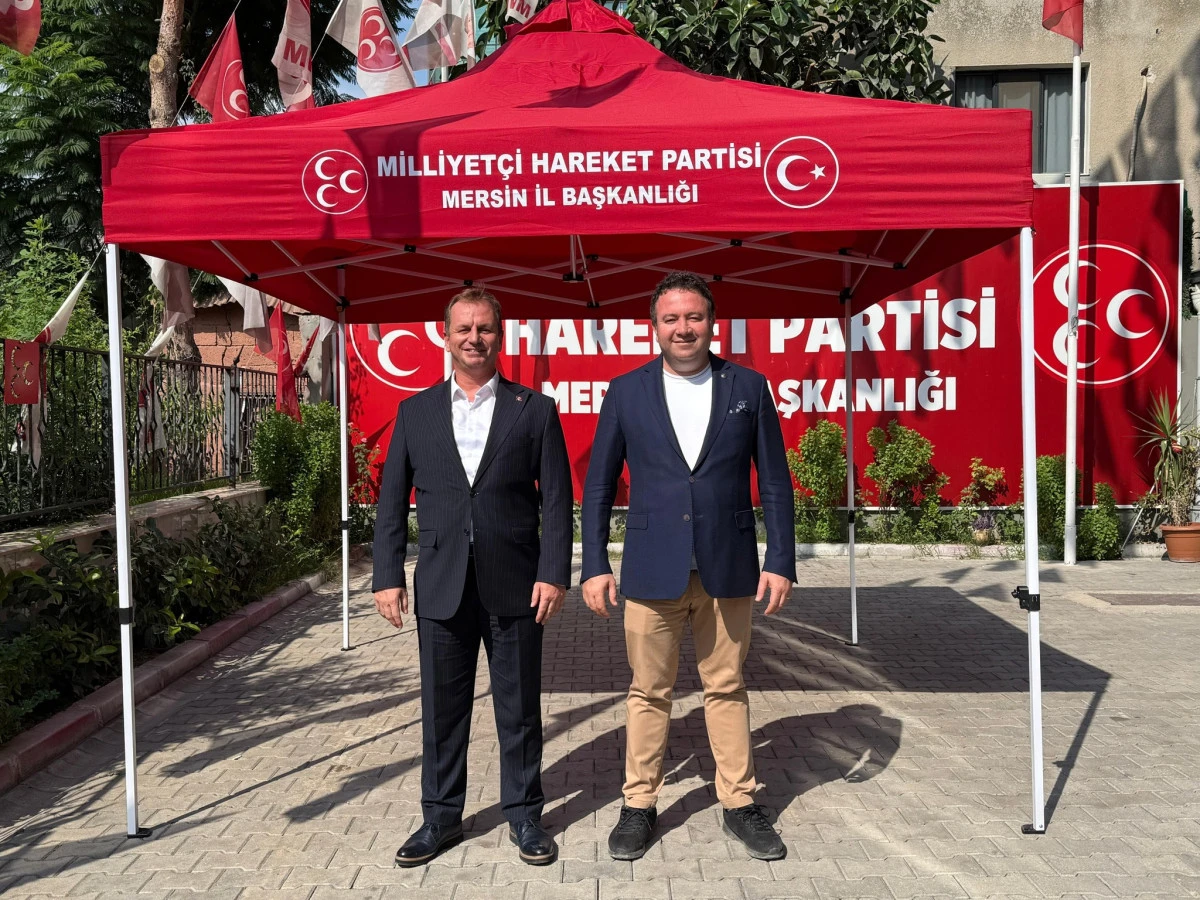 Gülnar Belediye Başkanı Fatih Önge, MHP Mersin İl Teşkilatını Ziyaret Etti