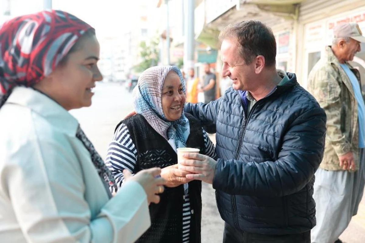 G&uuml;lnar Belediye Başkanı &Ouml;nge'den Akkuyu NGS iş&ccedil;ilerine &ccedil;orba ikramı