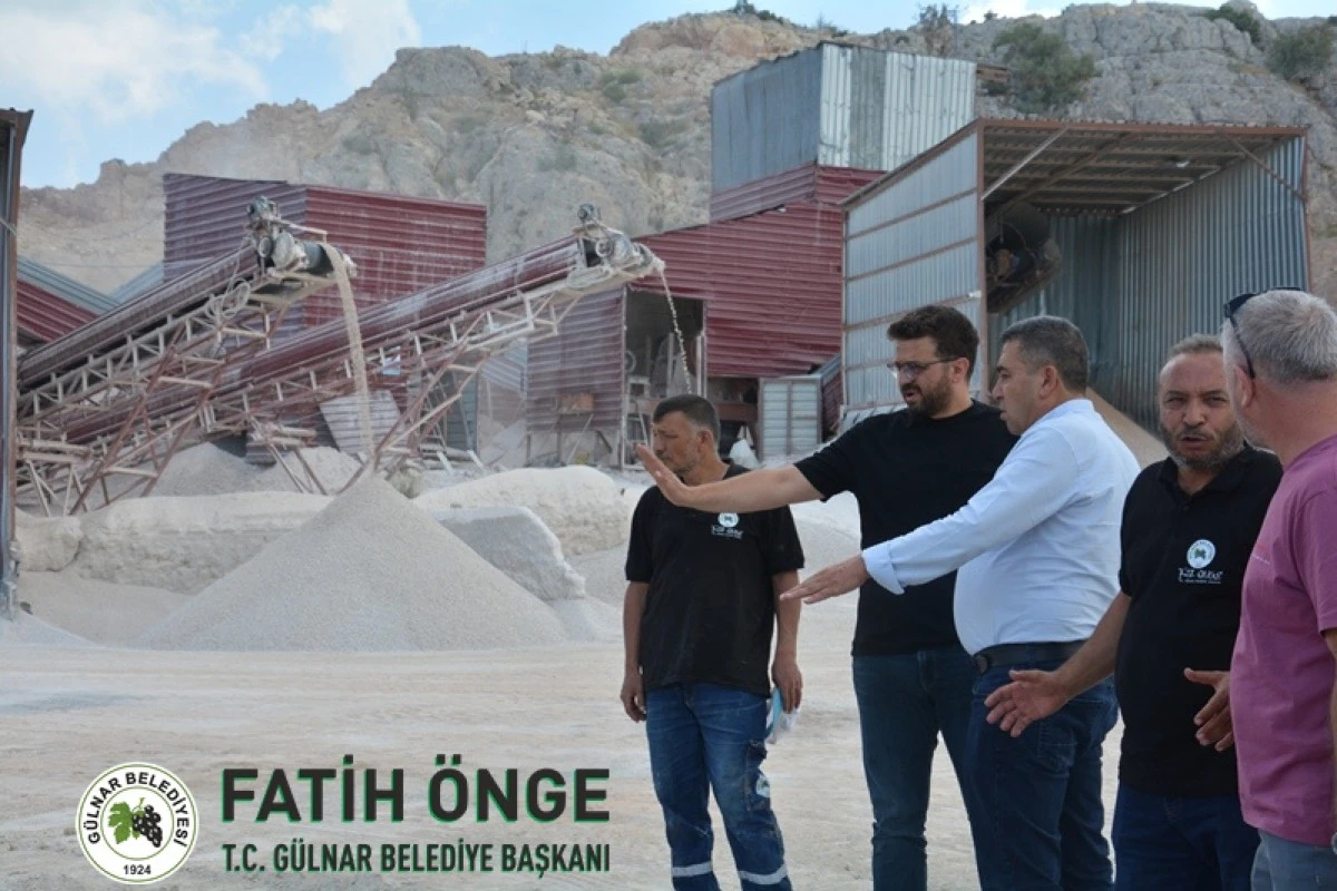 G&uuml;lnar Belediyesi Başkan Yardımcısı Ol&ccedil;um&rsquo;dan Maden Ocağı ve Taş Kırma İşletmesine Ziyaret