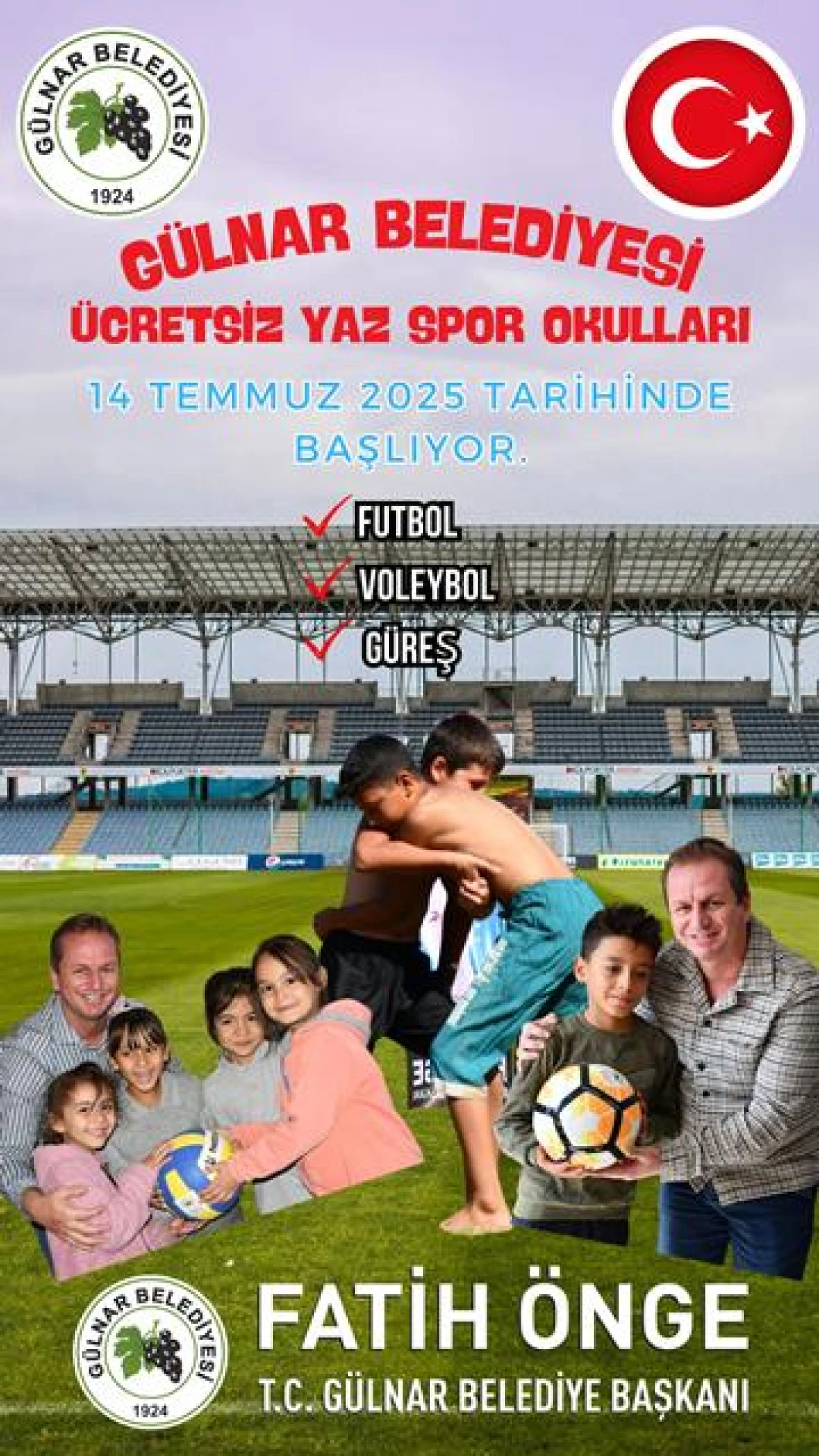 Gülnar Belediyesi Yaz Spor Okulu Pazartesi Başlıyor!