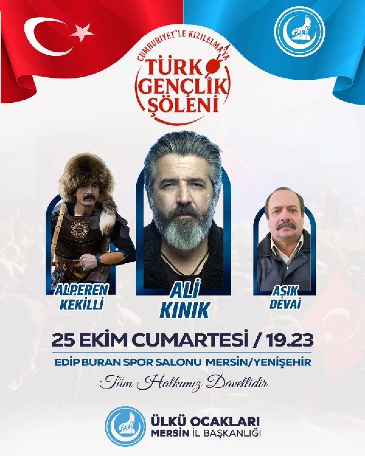 Gülnar Ülkü Ocakları Başkanı Deniz’den “Türk Gençlik Şöleni” Daveti
