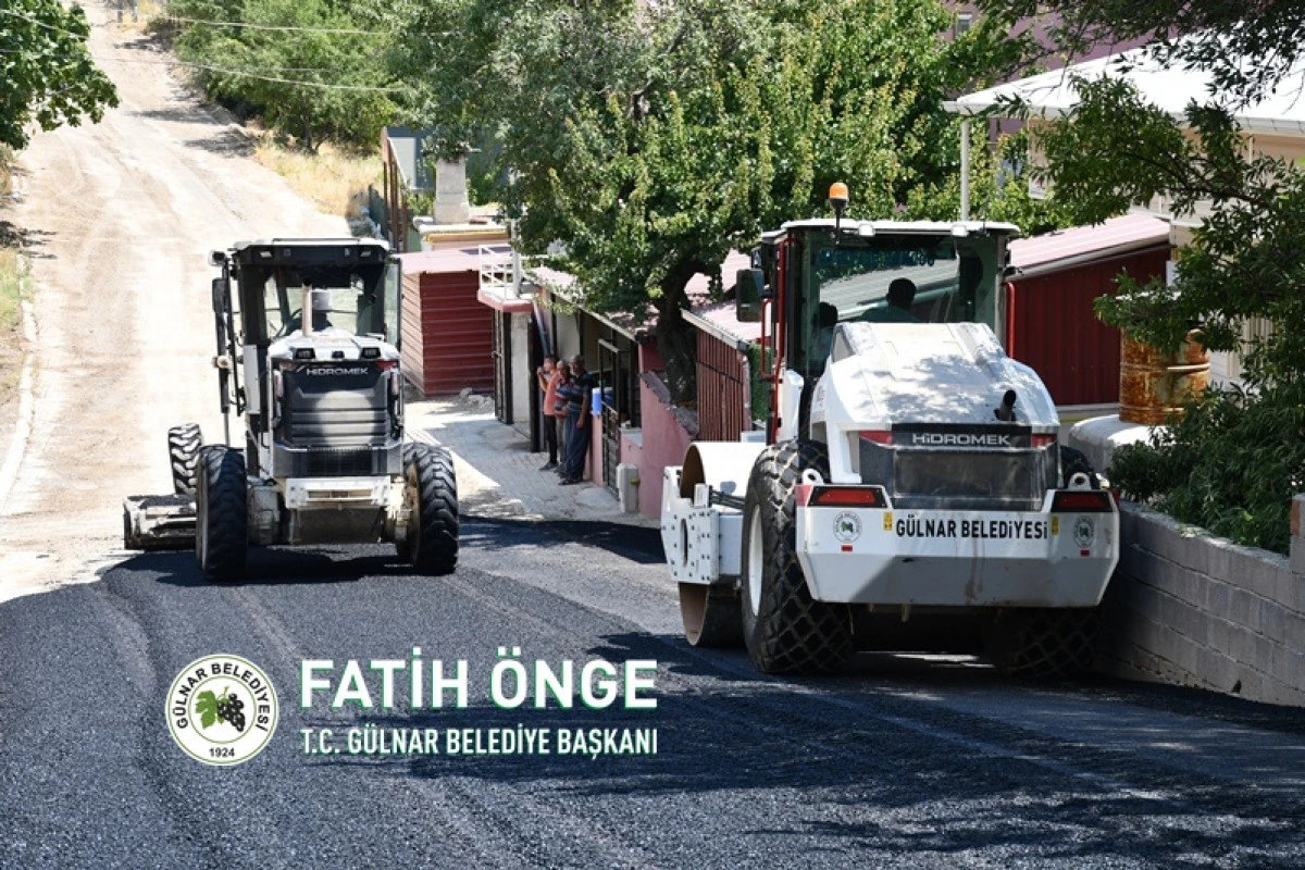 G&uuml;lnar'da Sıcak Asfalt  Saray Mahallesinde Devam Ediyor