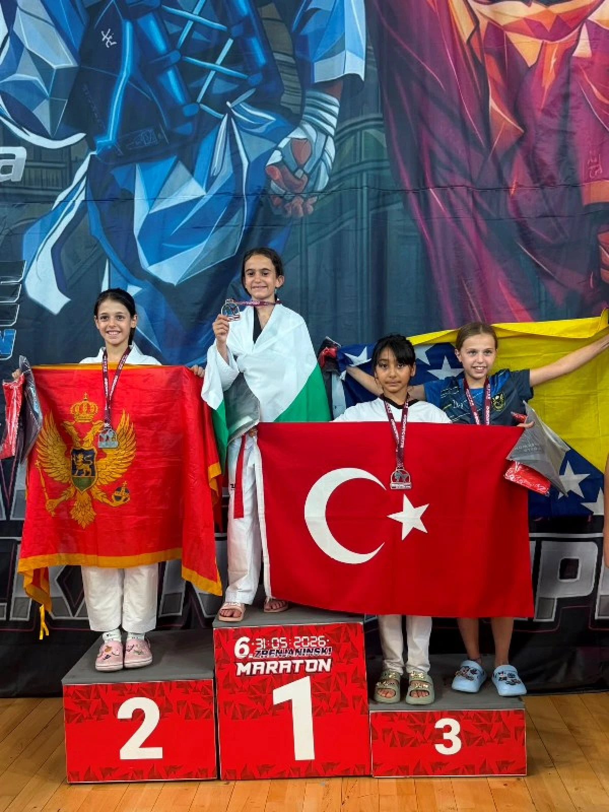 G&uuml;lnar'ın Gururu Ceyda Sezen &Ccedil;etin, Tekvandoda Balkan &Uuml;&ccedil;&uuml;nc&uuml;s&uuml;!