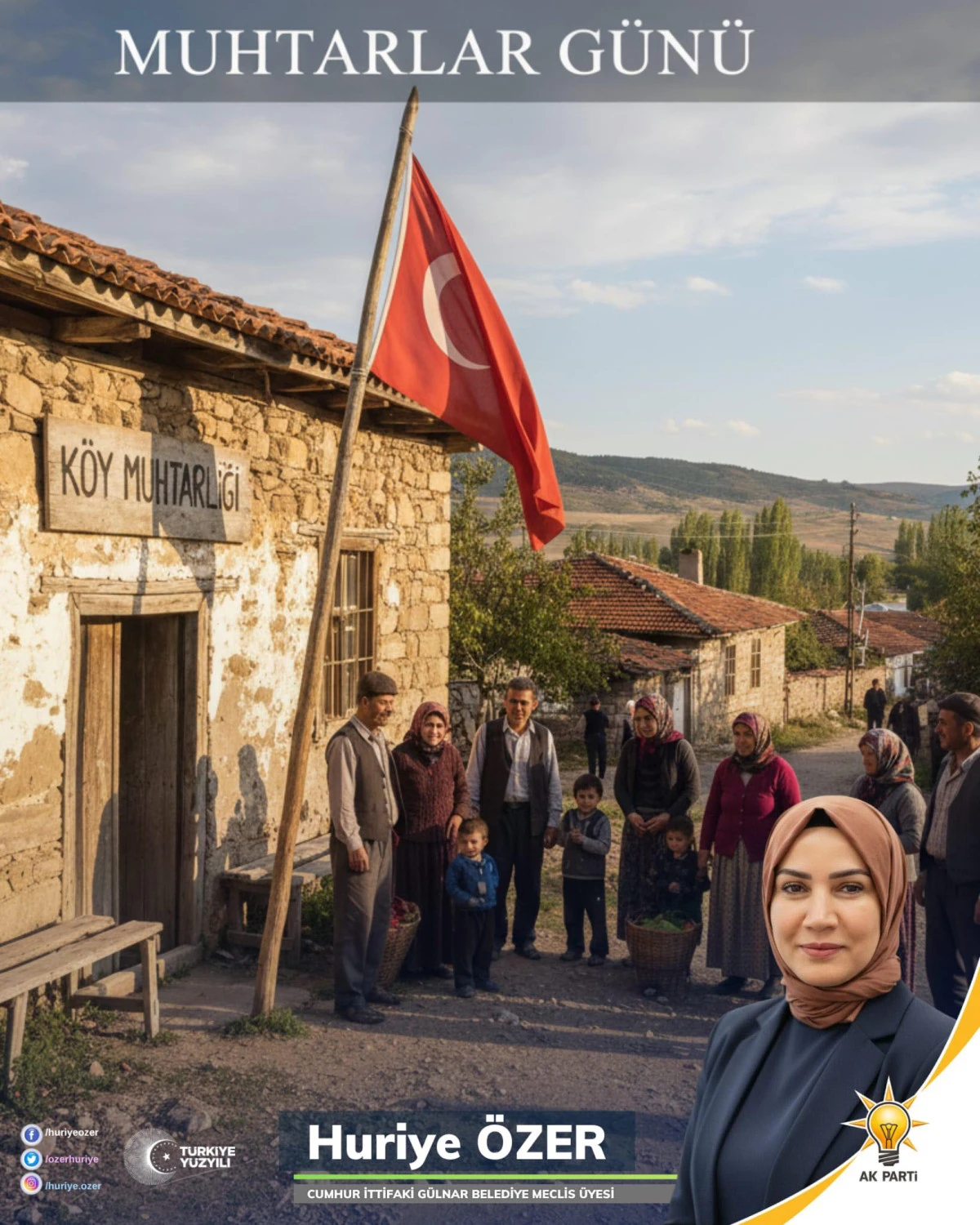 Huriye Özer'den Muhtarlar Günü Kutlaması: Adalet ve Samimiyet Vurgusu