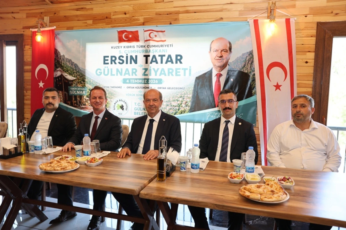 KKTC Cumhurbaşkanı Ersin Tatar Mersin&rsquo;in G&uuml;lnar İl&ccedil;esinde Temaslarda Bulundu