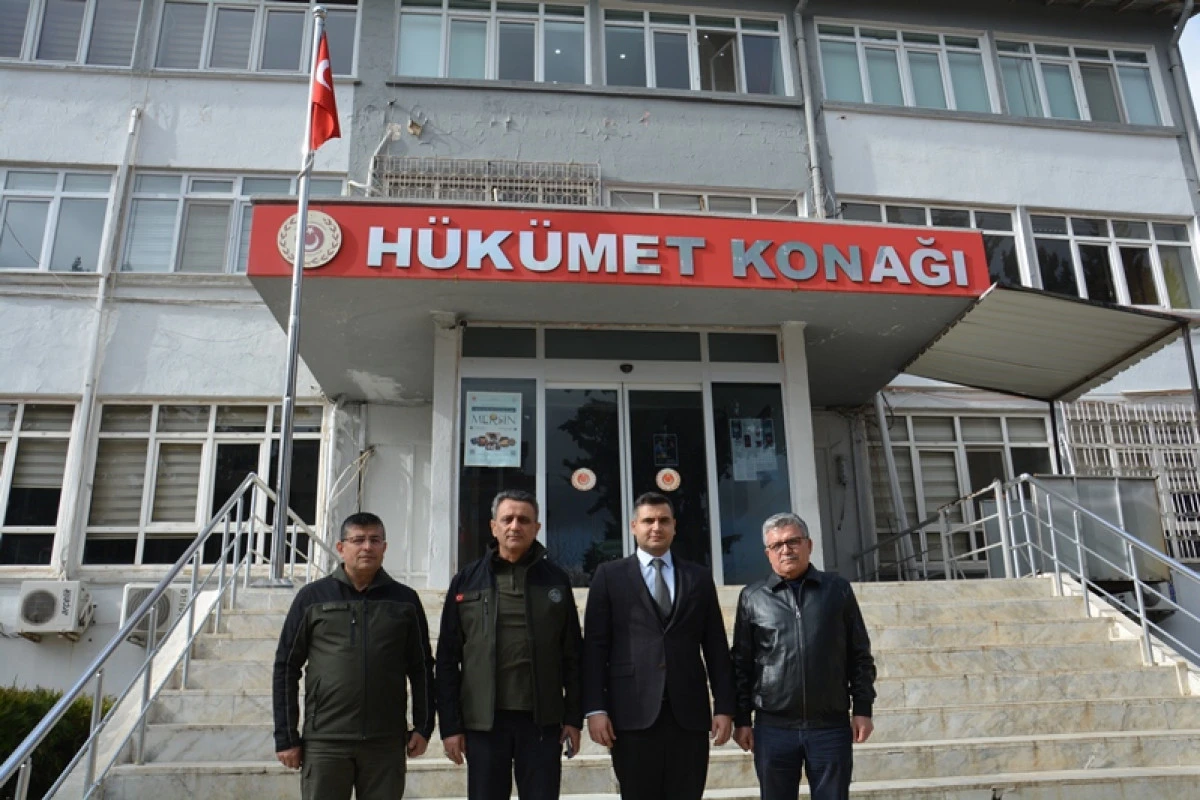 Mersin Orman B&ouml;lge M&uuml;d&uuml;rl&uuml;ğ&uuml;&rsquo;nden G&uuml;lnar Kaymakamı Şanal&rsquo;a Ziyaret