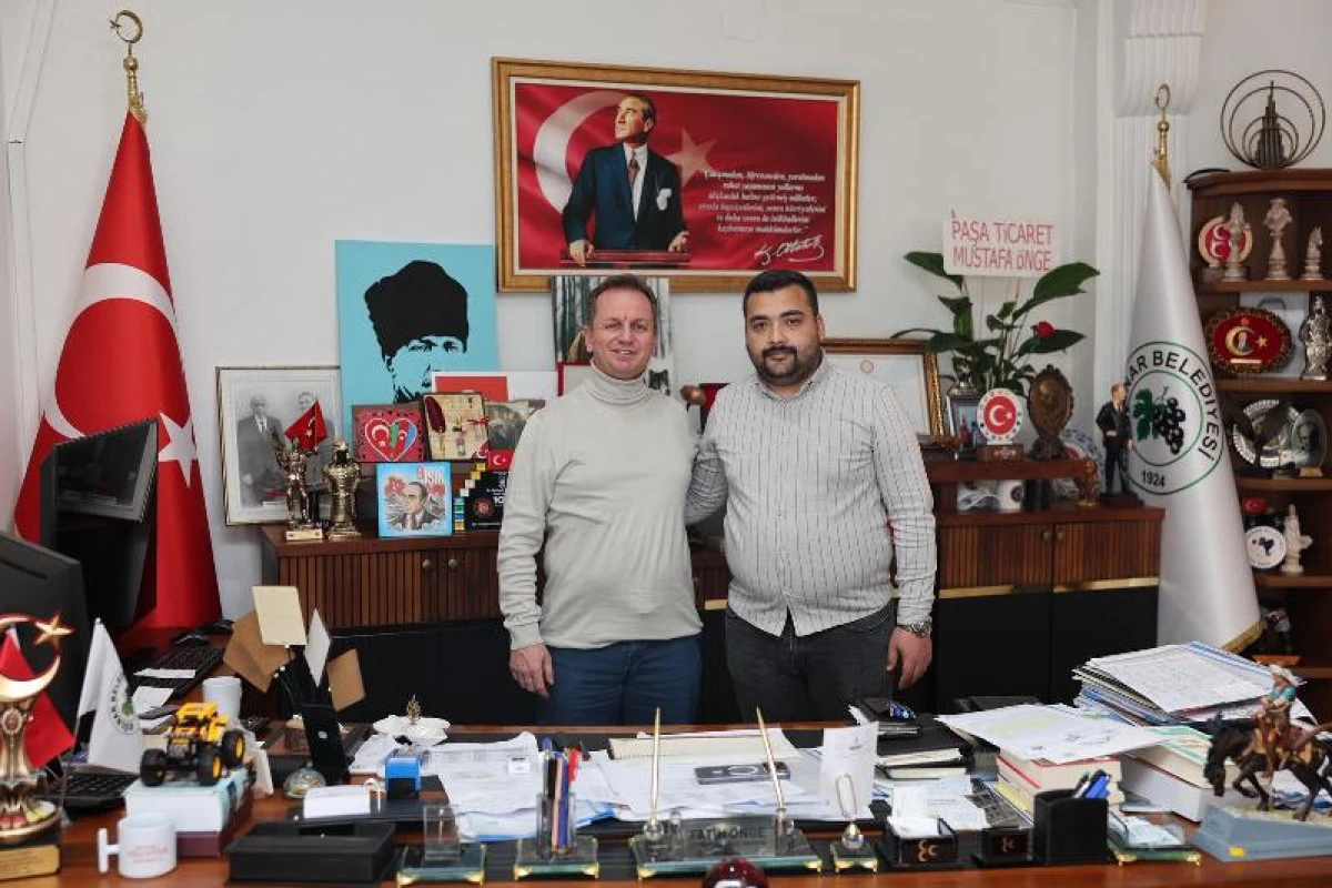 MHP G&uuml;lnar İl&ccedil;e Başkanı Cerit Başkan &Ouml;nge&rsquo;ye Ziyaret