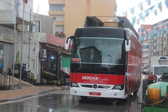Serdar Soydan Gülnar 'da Konvoylarla Karşılandı